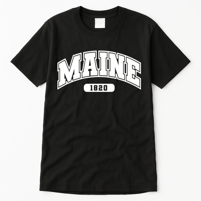 Maine Collegiate Style 1820 Tall T-Shirt
