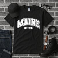 Maine Collegiate Style 1820 Tall T-Shirt