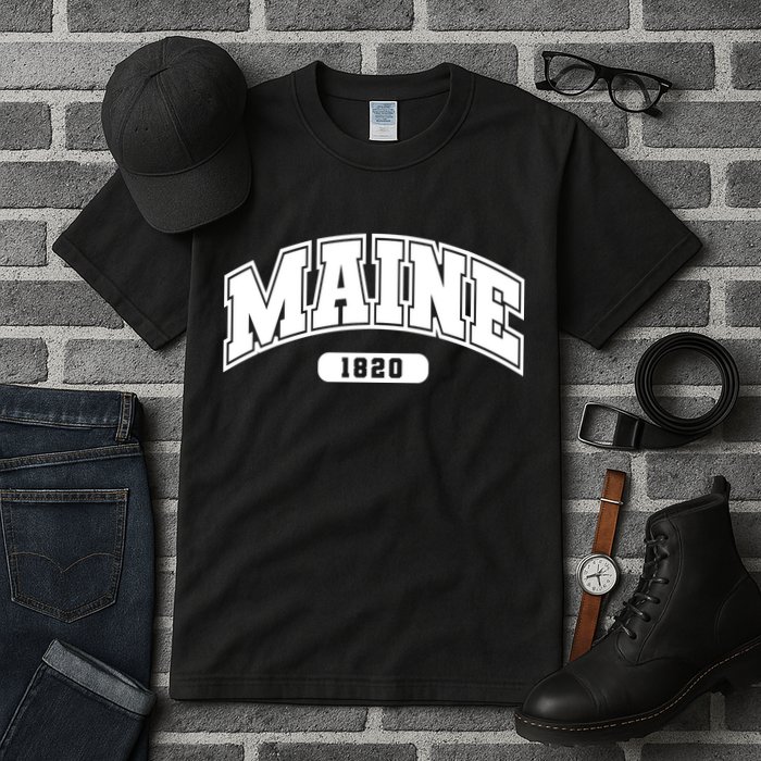Maine Collegiate Style 1820 Tall T-Shirt