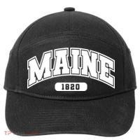 Maine Collegiate Style 1820 7-Panel Snapback Hat