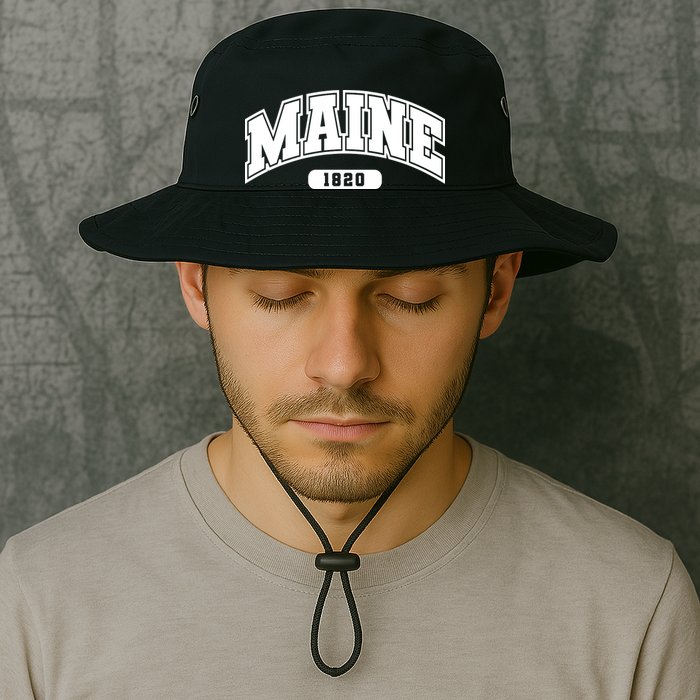 Maine Collegiate Style 1820 Bucket Hat