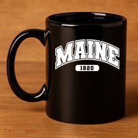 Maine Collegiate Style 1820 11oz C Handle Ceramic Mug