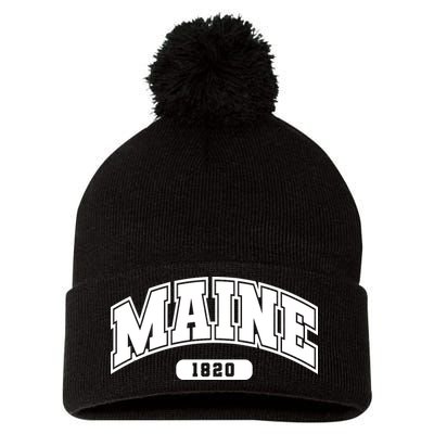 Maine Collegiate Style 1820 Pom Pom 12in Knit Beanie