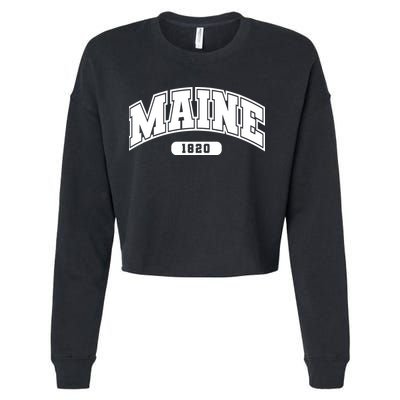 Maine Collegiate Style 1820 Cropped Pullover Crew