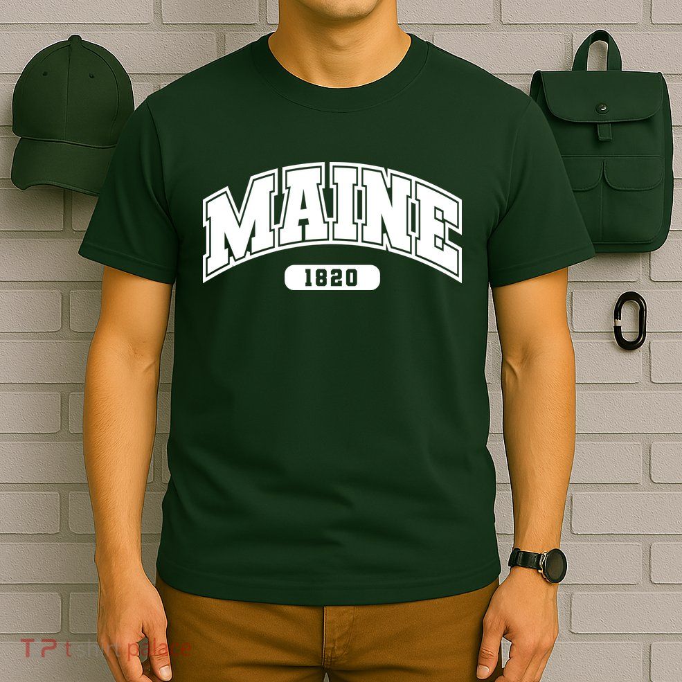 Maine Collegiate Style 1820 T-Shirt