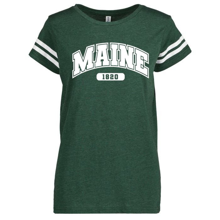 Maine Collegiate Style 1820 Enza Ladies Jersey Football T-Shirt