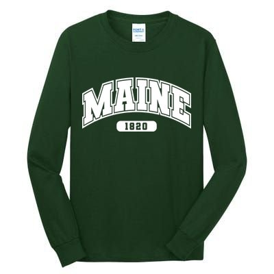 Maine Collegiate Style 1820 Tall Long Sleeve T-Shirt