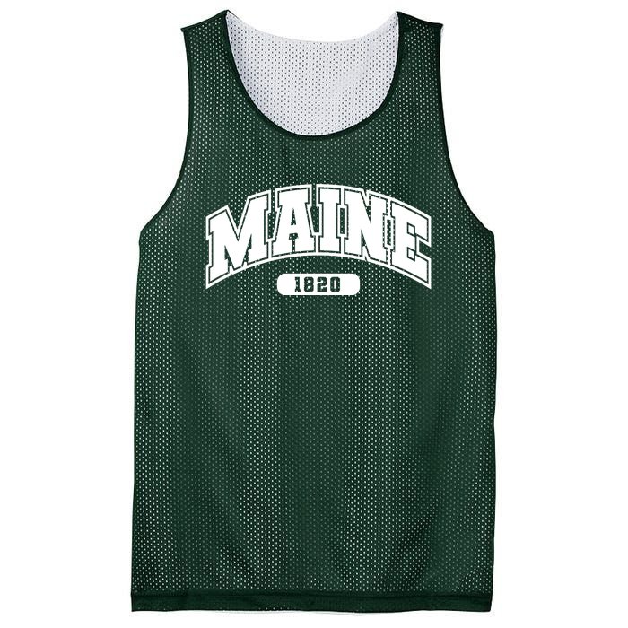 Maine Collegiate Style 1820 Mesh Reversible Basketball Jersey Tank