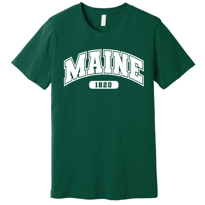 Maine Collegiate Style 1820 Premium T-Shirt