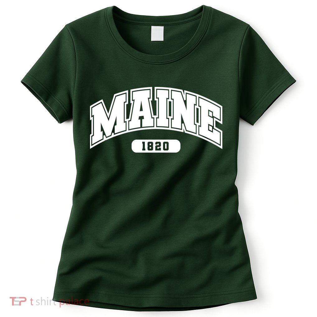 Maine Collegiate Style 1820 Womens T-Shirt