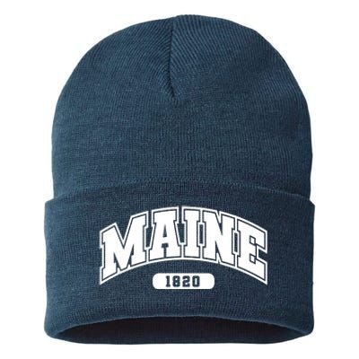 Maine Collegiate Style 1820 Sustainable Knit Beanie