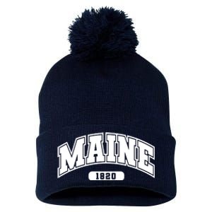 Maine Collegiate Style 1820 Pom Pom 12in Knit Beanie