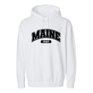 Maine Collegiate Style 1820 Garment-Dyed Fleece Hoodie