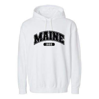 Maine Collegiate Style 1820 Garment-Dyed Fleece Hoodie