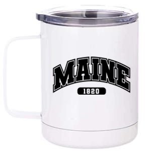 Maine Collegiate Style 1820 12 oz Stainless Steel Tumbler Cup