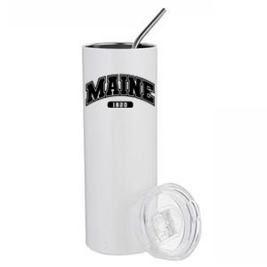 Maine Collegiate Style 1820 Stainless Steel Tumbler