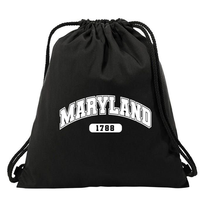 Maryland Collegiate Style 1788 Drawstring Bag