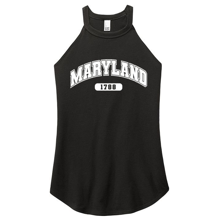 Maryland Collegiate Style 1788 Women's Perfect Tri Rocker Tank