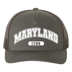 Maryland Collegiate Style 1788 Yupoong Adult 5-Panel Trucker Hat