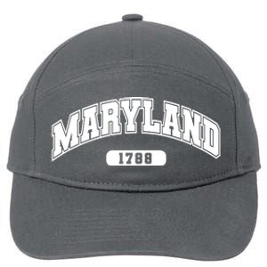 Maryland Collegiate Style 1788 7-Panel Snapback Hat