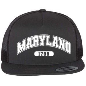 Maryland Collegiate Style 1788 Flat Bill Trucker Hat