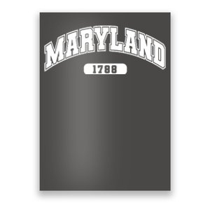 Maryland Collegiate Style 1788 Poster