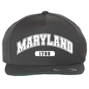 Maryland Collegiate Style 1788 Wool Snapback Cap