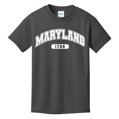 Maryland Collegiate Style 1788 Kids T-Shirt