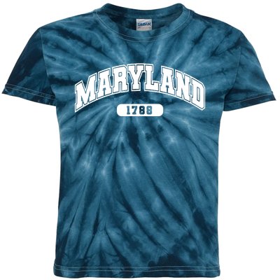 Maryland Collegiate Style 1788 Kids Tie-Dye T-Shirt