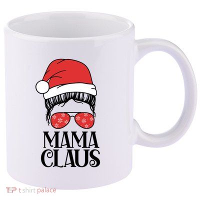 Mama Claus Santa Christmas Cool Gift 11oz C Handle Ceramic Mug