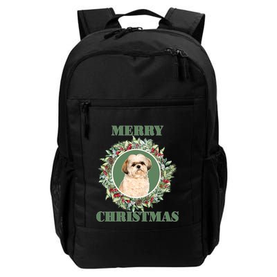 Merry Christmas Shih Tzu Great Gift Backpack
