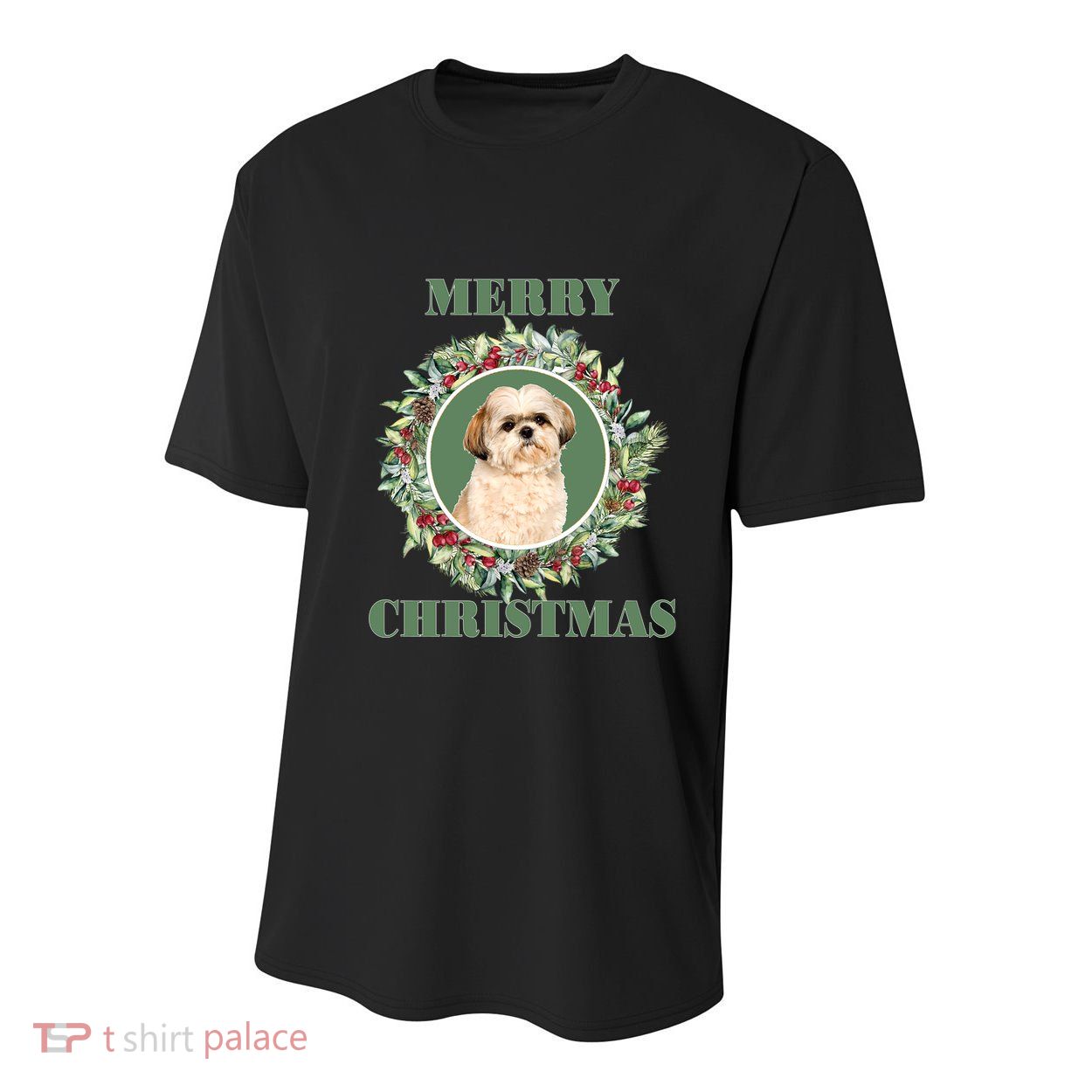 Merry Christmas Shih Tzu Great Gift Youth Performance Sprint T-Shirt