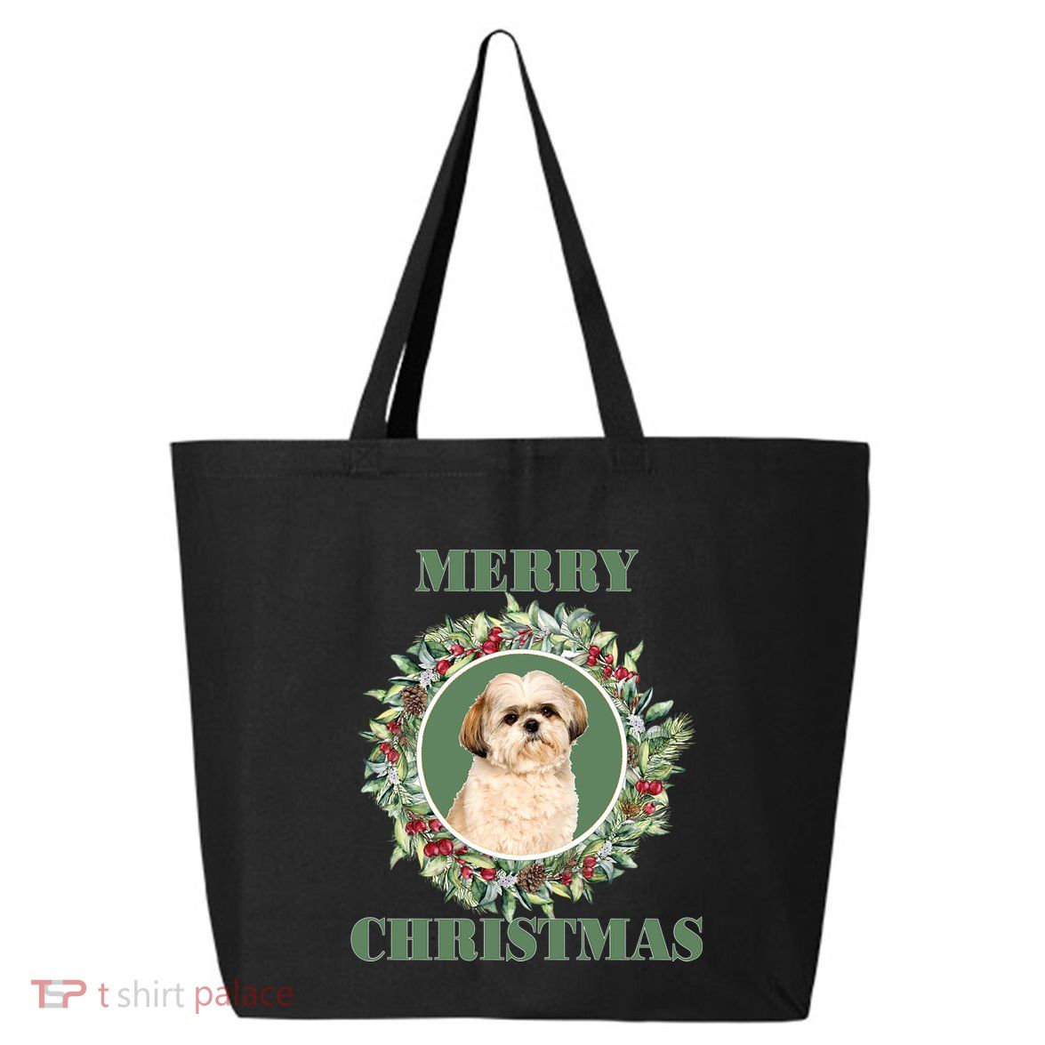 Merry Christmas Shih Tzu Great Gift 25L Jumbo Tote