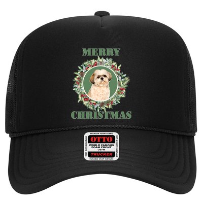 Merry Christmas Shih Tzu Great Gift Trucker Hat