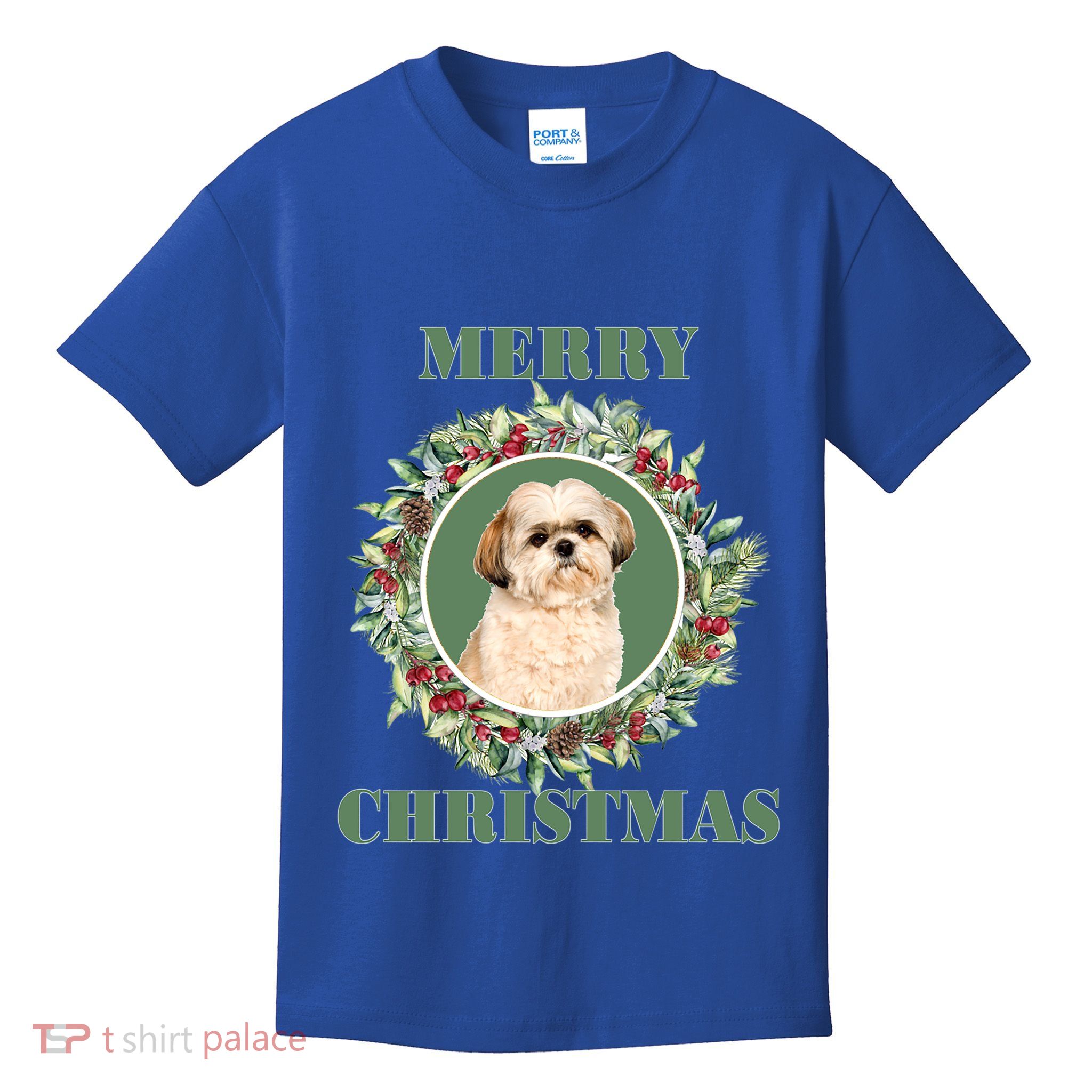 Merry Christmas Shih Tzu Great Gift Kids T-Shirt