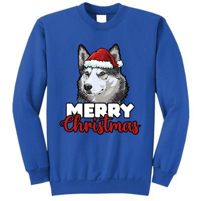 Merry Christmas Siberian Husky Dog Lover Gift Sweatshirt