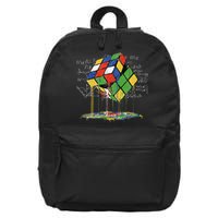 Melting Cube Speed Cubing Vintage Puzzle 16 in Basic Backpack