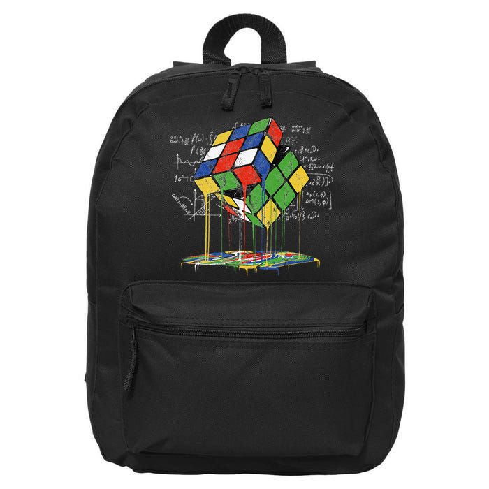 Melting Cube Speed Cubing Vintage Puzzle 16 in Basic Backpack