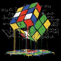 Melting Cube Speed Cubing Vintage Puzzle Mousepad