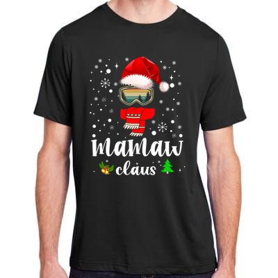 Mamaw Claus Santa Claus Funny Xmas Gift For Mom Grandma Gift Adult ChromaSoft Performance T-Shirt