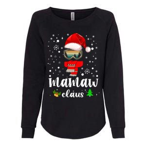 Mamaw Claus Santa Claus Funny Xmas Gift For Mom Grandma Gift Womens California Wash Sweatshirt