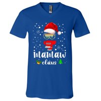 Mamaw Claus Santa Claus Funny Xmas Gift For Mom Grandma Gift V-Neck T-Shirt