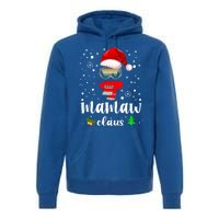 Mamaw Claus Santa Claus Funny Xmas Gift For Mom Grandma Gift Premium Hoodie