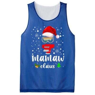 Mamaw Claus Santa Claus Funny Xmas Gift For Mom Grandma Gift Mesh Reversible Basketball Jersey Tank