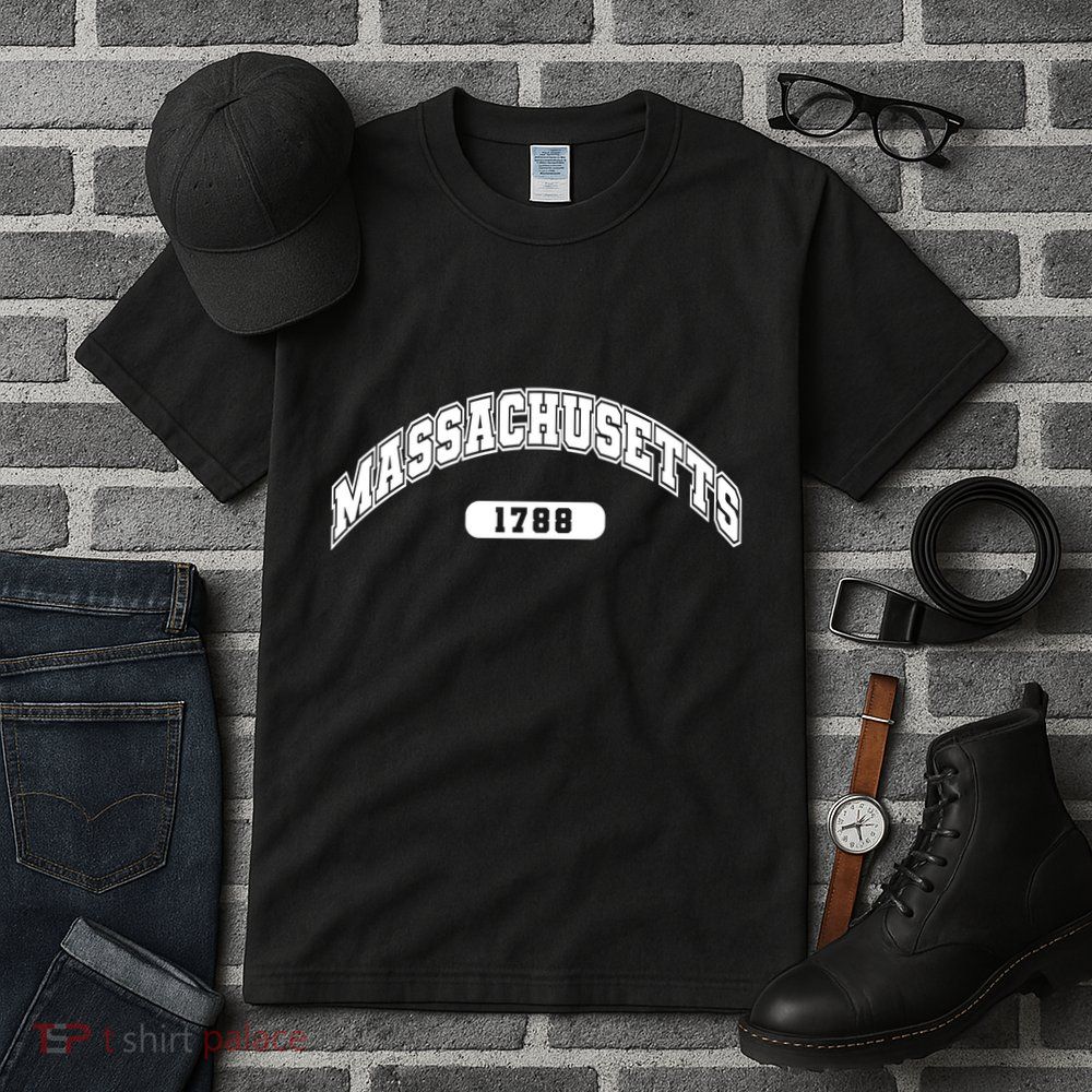 Massachusetts Collegiate Style 1788 Tall T-Shirt