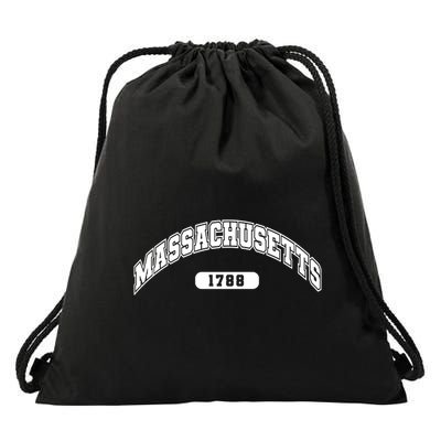 Massachusetts Collegiate Style 1788 Drawstring Bag