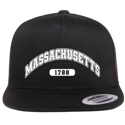 Massachusetts Collegiate Style 1788 Flatbill Hat