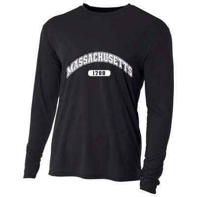 Massachusetts Collegiate Style 1788 Cooling Performance Long Sleeve Crew