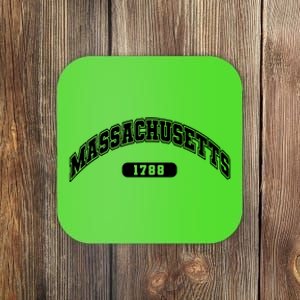 Massachusetts Collegiate Style 1788 Coaster