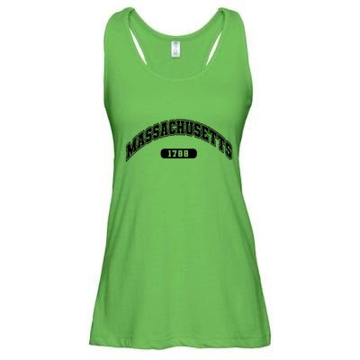 Massachusetts Collegiate Style 1788 Ladies Essential Flowy Tank